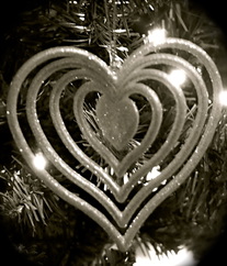 Christmas, heart, love, light, hope